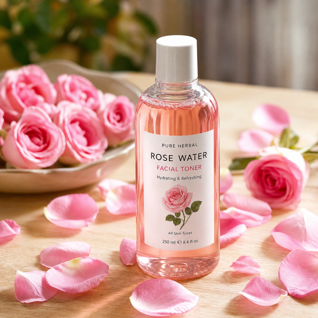 rose water facial toner